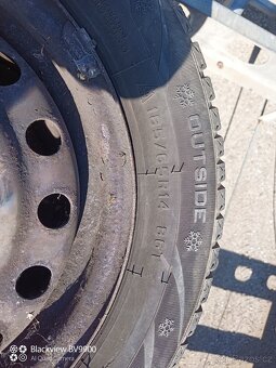 Zimní pneumatiky 185/65 R14 na disku Hyundai. - 3