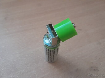 1 KS NABÍJECÍ BATERIE PŘES USB KONEKTOR 1450mAh NH-AA 1.2V - 3