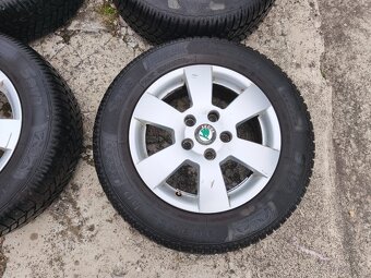 15" 5x112 alu disky Škoda Octavia + zimní 195/65/15 - 3