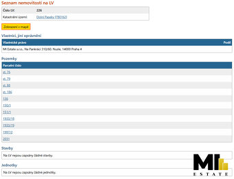 Prodej stavebních pozemků v obci Dolní Paseka o celkové výmě - 3