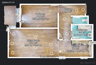 Olomouc Pronájem 2+kk Peškova - 3
