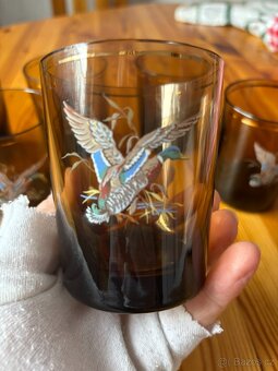 Sada jantarových skleniček - 3