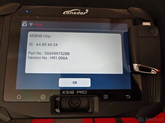 Klíč MQB48 pro VW Golf 7 VII, Polo, Tiguan, Jetta - 3
