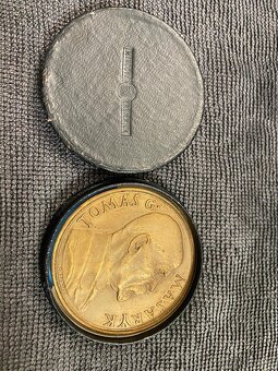 Pamětní medaile T.G.Masaryk 1935 50mm bronz - 3