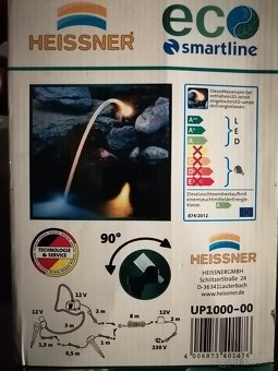 Čerpadlo pro zahradní jezírko s LED osvětlením - 3