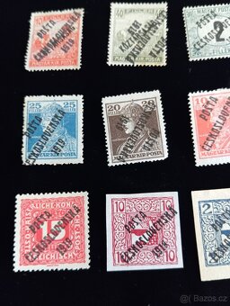 20 ks poštovních známek POŠTA ČESKOSLOVENSKÁ 1919 - 3