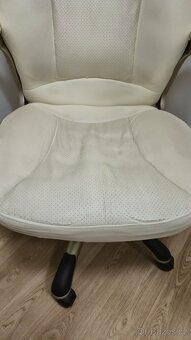 Bílé kancelářské/počítačové křeslo 2x - 3