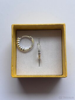 Nové stříbrné náušnice punc 925 - 3