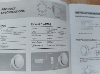 Ventilátor do koupelny NOVÝ - 3