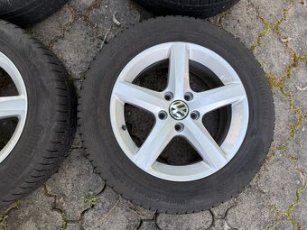 R16 ORIG.ZIMNÍ ALU KOLA 5x112 VW SHARAN 205/60/16 - 3