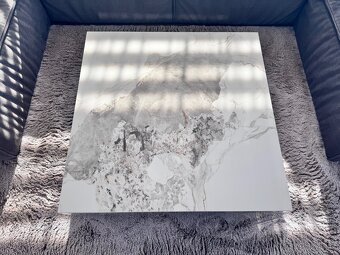 Designový kamenný konferenční stůl 80 x 80 x 35cm - 3