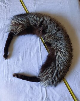 dámský kožešinový límec - liška stříbrná - 3