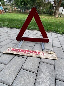 Výstražný trojúhelník retro - 3