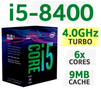 PC Intel Core i5 8400, 16GB RAM, GTX1050 Ti 4GB - 3