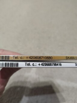 2x předplacená Vodafone karta - 3