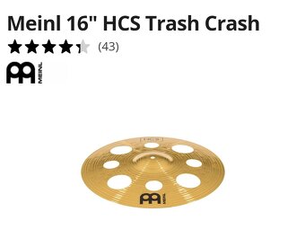 Činel Meinl 16" Trash Crash - 3