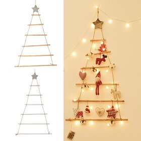 dřevěný závěsný vánoční stromek na zeď - 120 cm - 3