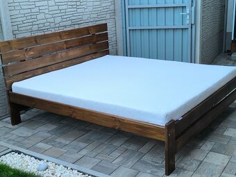 Prodám manželskou postel + Matrací 180cm x 200cm - 3