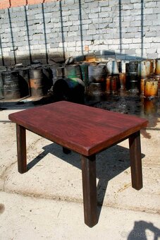 RAW komplet stůl + 4 křesla / handmade / unikát - 3