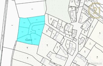 Stavební pozemek v Kozašicích, 808 m2 – klidné bydlení s ... - 3