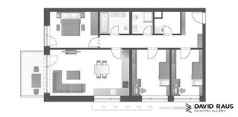 Prodej bytu 4+KK, 96,6 m² s balkonem – Viladům Těsnohlídkova - 3