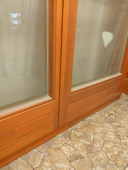 dřevěné balkónové okno/dveře EURO 68 - 3