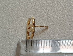 Zlaté náušnice 1,4 cm - 3