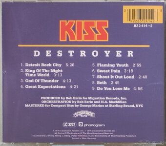 CD Kiss: Destroyer - 3