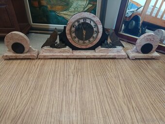 Staré mramorové krbové hodiny - 3