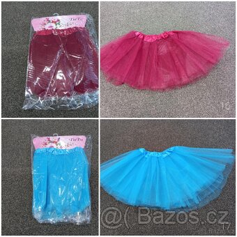 Nové tylové tutu sukně, délka 30 cm, cca 3-6 let - 3