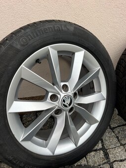Hliníková kola Skoda Yeti se zimními pneu 225/50 r17 - 3