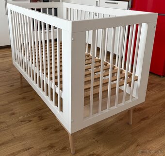 Dětská postýlka Klups Sofie bílá včetně matrace - 3