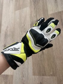 Dlouhé kožené rukavice na motorku vel. S - 3