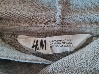 Dívčí mikina s kapucí zn.H&M vel. 158-164 - 3