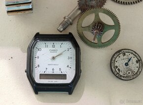 Staré hodinky Casio quartz, Prim,Longines,Swatch a součástky - 3