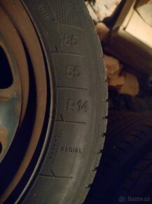 Kola + letní pneu Kleber 185/55/R14 - 3