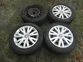 VW GOLF PASSAT 6Jx16 PLECHOVÉ DISKY+POKLICE+205/65/16 ZIMNÍ - 3