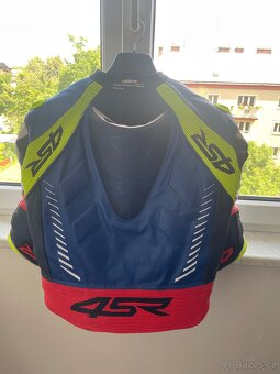 4SR RR EVO PEARL BLUE AR pánská dvoudílná moto kombinéza - 3