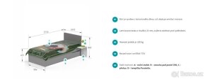 Postel pro 2 lidi - témeř nová - VELKÁ SLEVA - 3