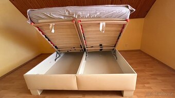 Manželská postel 180×200 cm, polohovací rošty - 3