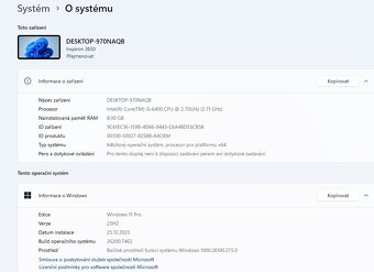 Dell Inspiron 3650,i5-6400,WIN 11,HDD 1TB,RAM 8GB,monitor - 3