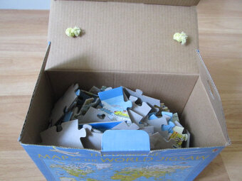 PUZZLE - mapa světa v Agličtině- 250ks - 3