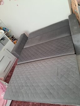 Rozkládací pohovka antracit - 3