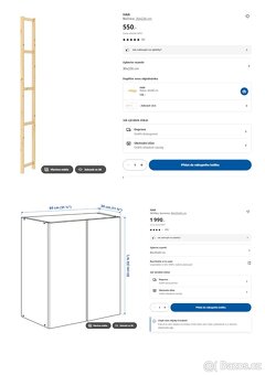 Ivar IKEA (regálový systém, různé komponenty) - 3