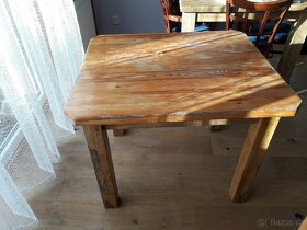 masivní dřevěný stůl - 3