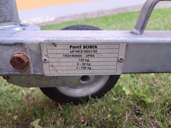 Přívěsný vozík s plachtou, za osobní automobil - 3