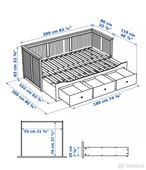 HEMNES posteľ - 3