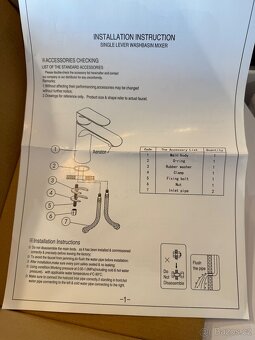 Baterie umyvadlová stojánková - 3