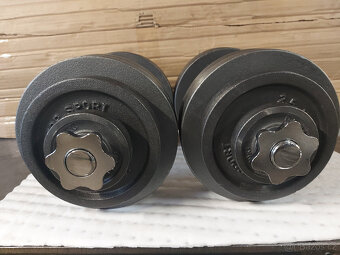 Nakládací jednoručky 2 x 30kg - NOVE - 3