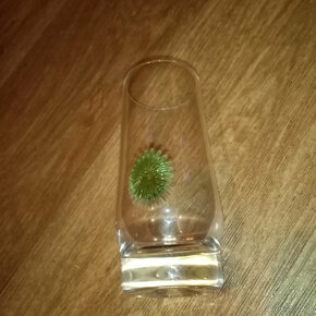 Prodám staré skleničky asi Moser a skleněnou fajfku, slona - 3